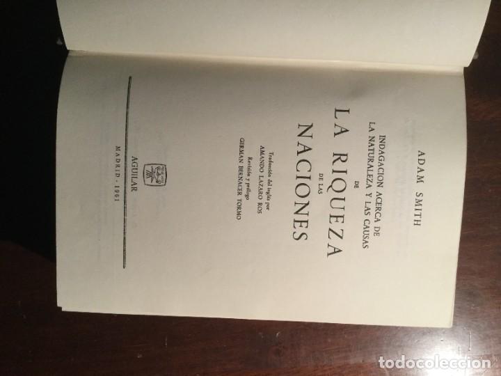 Libros de segunda mano: La Riqueza de las Naciones. Adam Smith. - Foto 7
