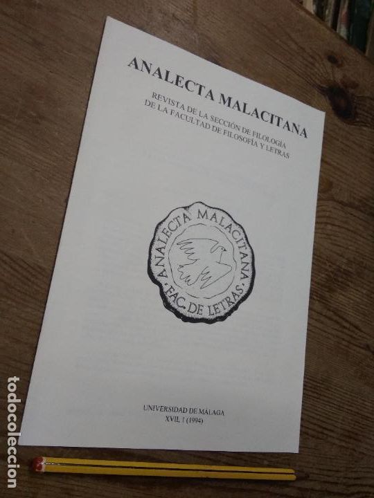 Libros de segunda mano: Analecta malacitana XVII, 1 1994. L.28105-103 - Foto 2