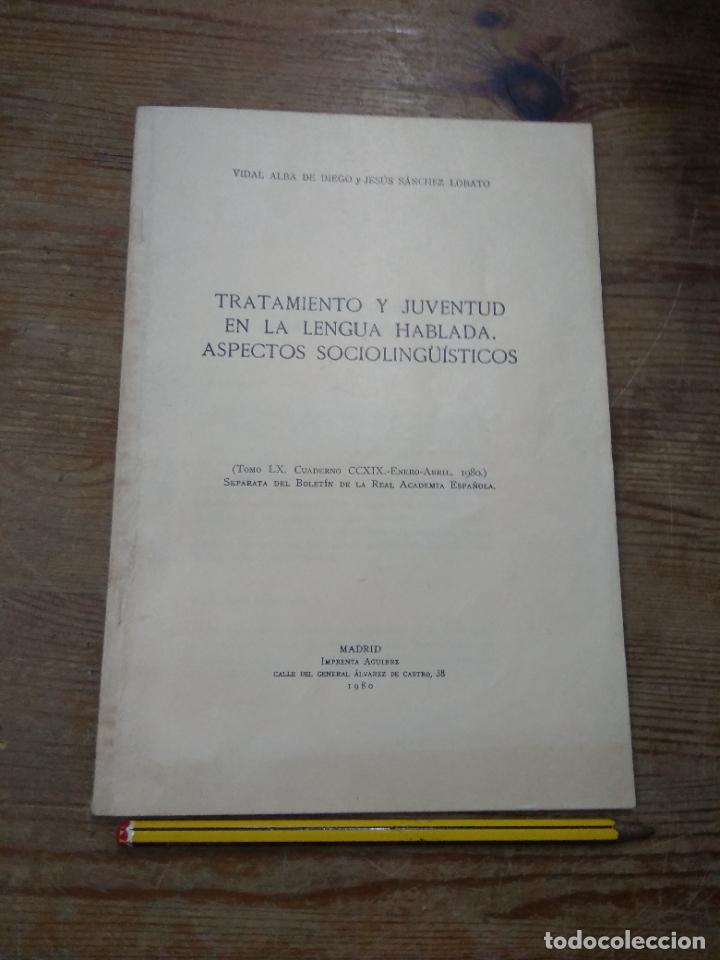 Second hand books: Tratamiento y juventud en la lengua hablada. Aspectos socioling&uuml;&iacute;sticos. 1980. L.28105-108