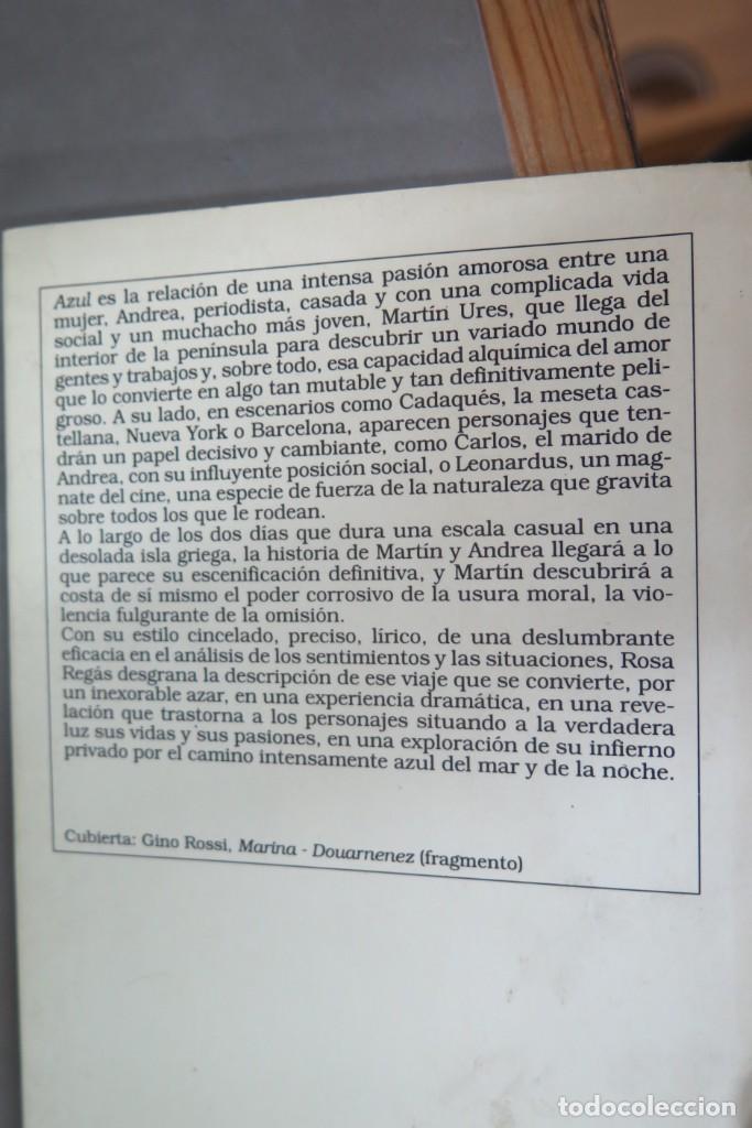 Libros de segunda mano: 1994.- AZUL. REGAS - Foto 2