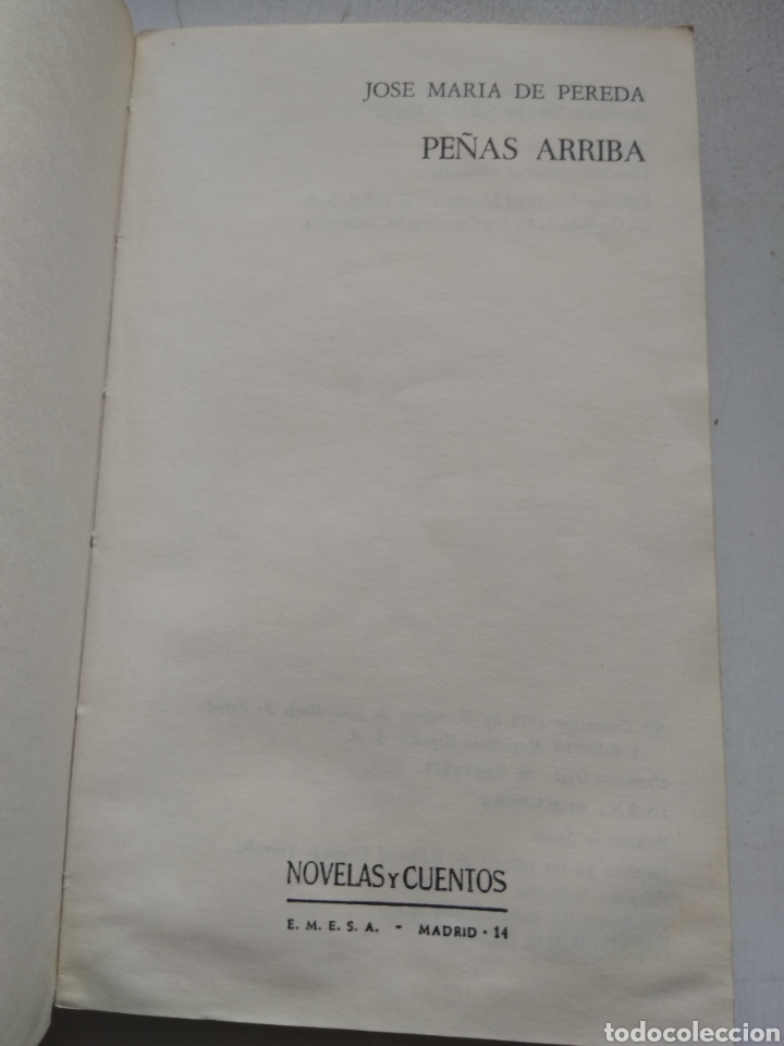 Libros de segunda mano: PE&Ntilde;AS ARRIBA/J.M. PEREDA - Foto 2