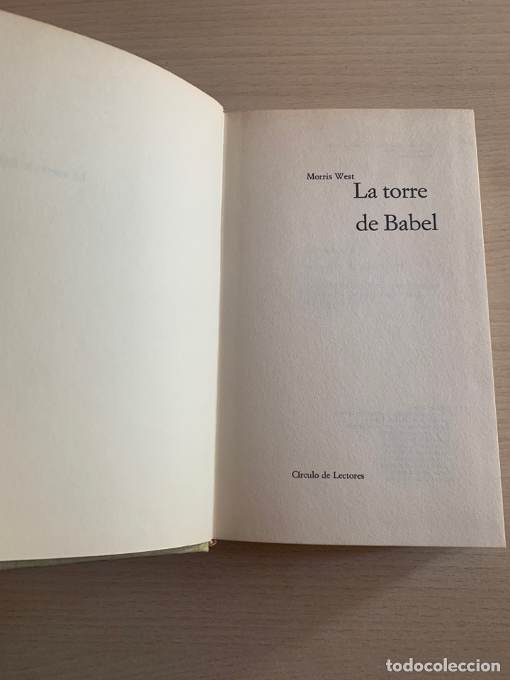 Libros de segunda mano: La Torre de Babel. Morris West. - Foto 5