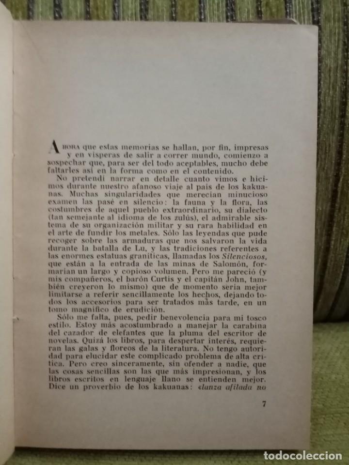 Libros de segunda mano: LAS MINAS DEL REY SALOM&Oacute;N - Foto 6