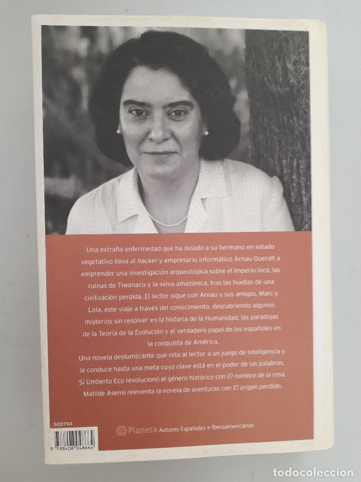 Libros de segunda mano: EL ORIGEN PERDIDO DE MATILDE ASENSI - Foto 2
