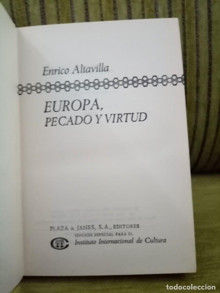 Libros de segunda mano: EUROPA, PECADO Y VIRTUD - Foto 1