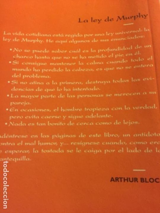 Libros de segunda mano: LA LEY DE MURPHY- ARTHUR BLOCH - Foto 2