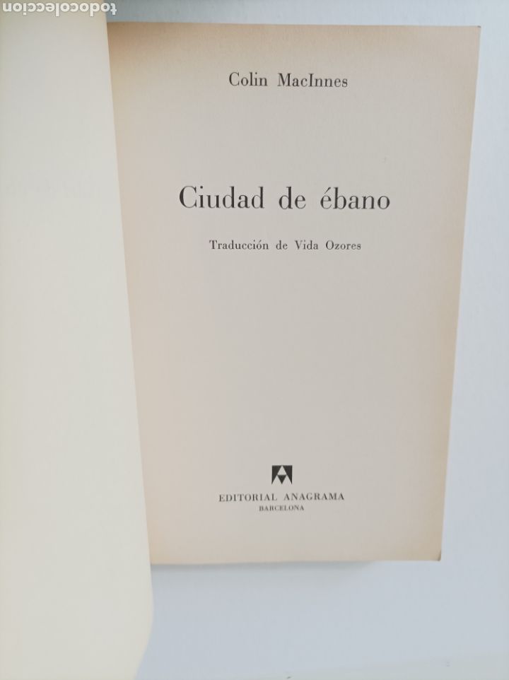 Libros de segunda mano: Ciudad de &Eacute;bano / Colin MacInnes - Foto 2