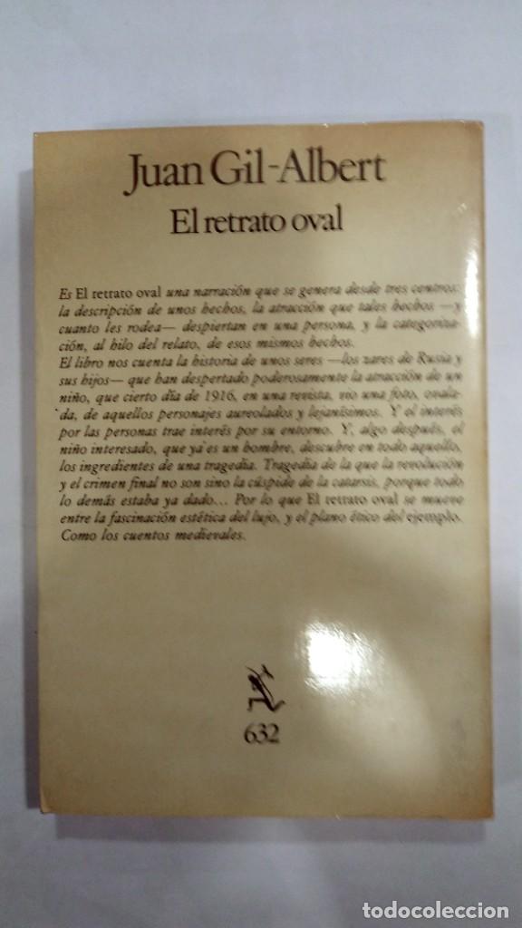 Libros de segunda mano: El retrato oval Juan Gil-Albert - Foto 2