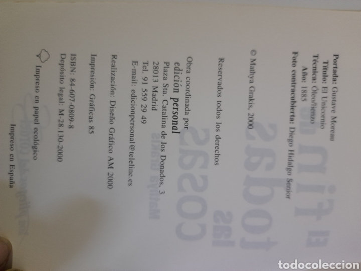 Libros de segunda mano: El fin de todas las cosas, libro de Mathya Grakis - Foto 2