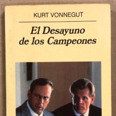 Libros de segunda mano: EL DESAYUNO DE LOS CAMPEONES. KURT VONNEGUT. EDITORIAL ANAGRAMA 1999. ILUSTRADO POR EL AUTOR.. Lote 311609863
