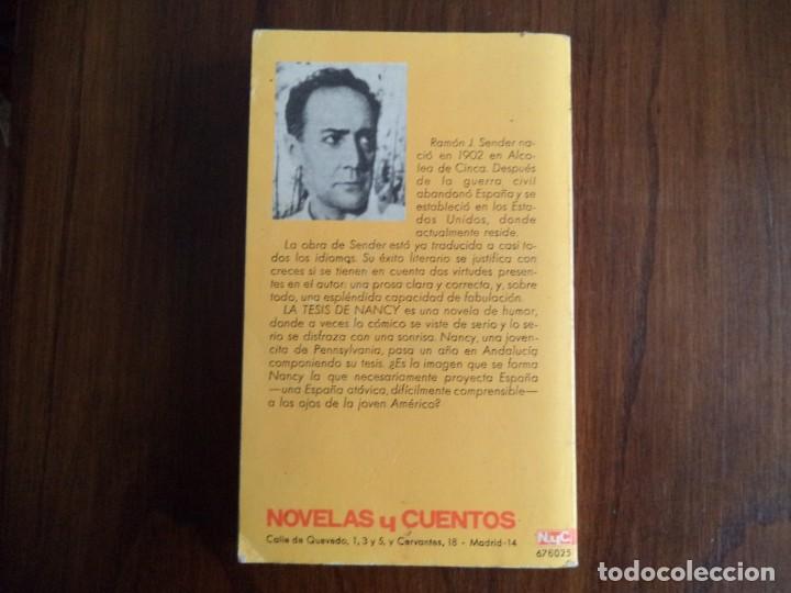 Libros de segunda mano: Novela La Tesis De Nancy. Ram&oacute;n L. Sender - Foto 3