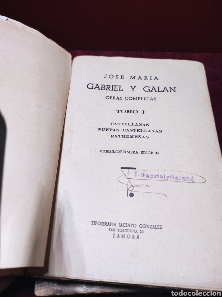 Libros de segunda mano: Obras completas GABRIEL Y GAL&Aacute;N - Foto 8