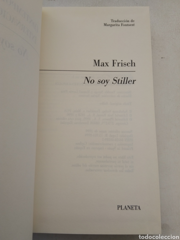 Libros de segunda mano: NO SOY STILLER/MAX FRISCH - Foto 2
