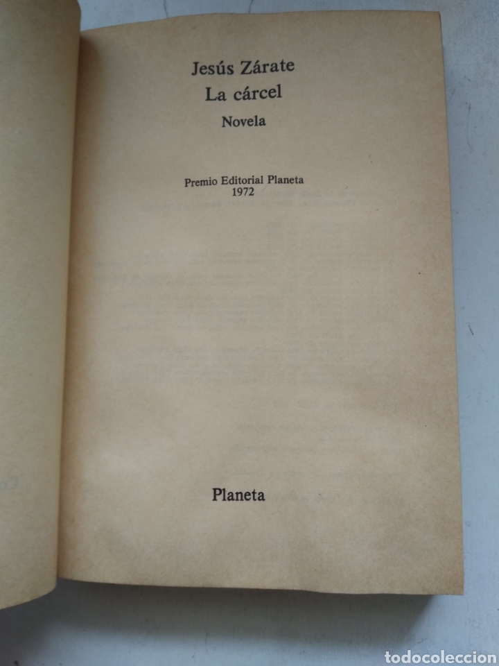 Libros de segunda mano: LA CARCEL/JES&Uacute;S Z&Aacute;RATE - Foto 3