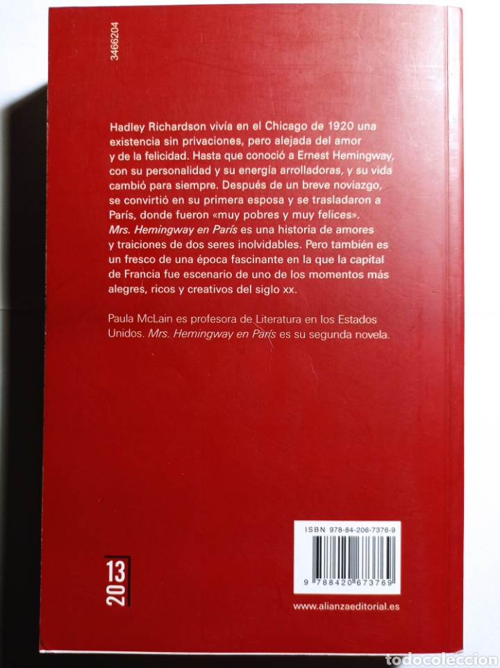 Libros de segunda mano: Mrs. Hemingway en Par&iacute;s. - Foto 2