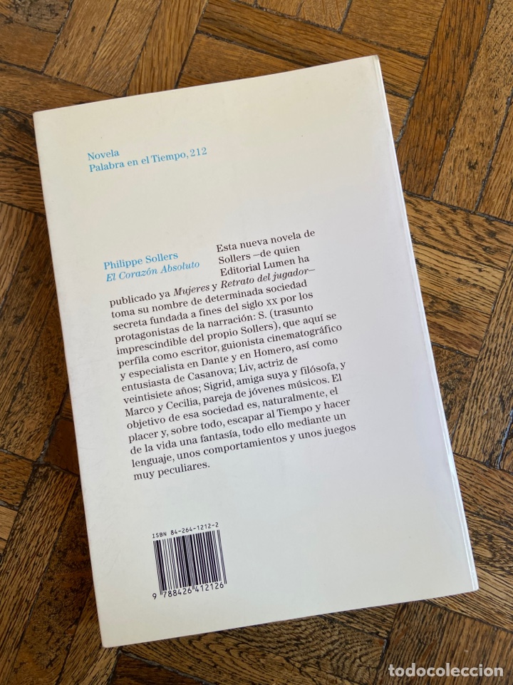 Libros de segunda mano: El coraz&oacute;n absoluto - Philippe Sollers - Lumen (1992) - Foto 5