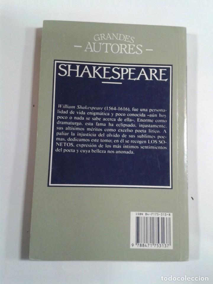 Libros de segunda mano: SHAKESPEARE. LOS SONETOS - Foto 2
