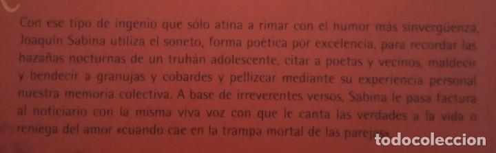 Libros de segunda mano: Ciento volando de catorce - Joaqu&iacute;n Sabina - Foto 2