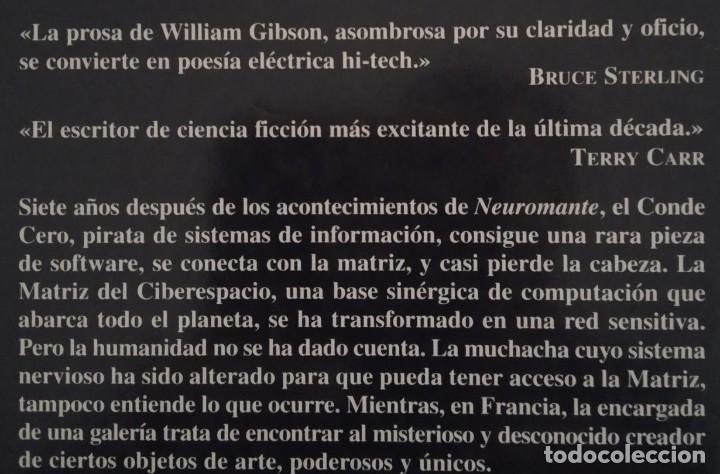 Libros de segunda mano: Conde cero - William Gibson - Foto 2