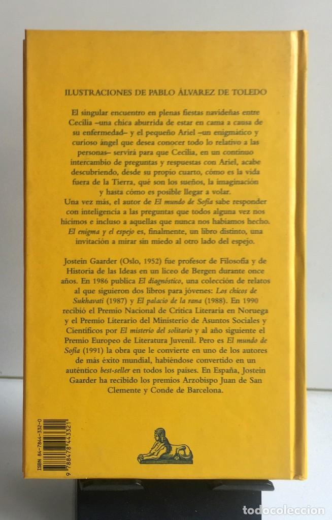 Libros de segunda mano: EL ENIGMA Y EL ESPEJO. Jostein Gaarder - Foto 2