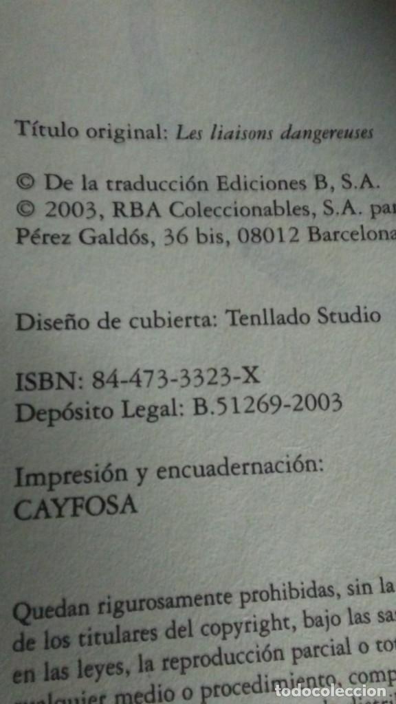 Libros de segunda mano: LAS AMISTADES PELIGROSAS. CHODERLOS DE LACLOS. RBA. 2003. - Foto 8