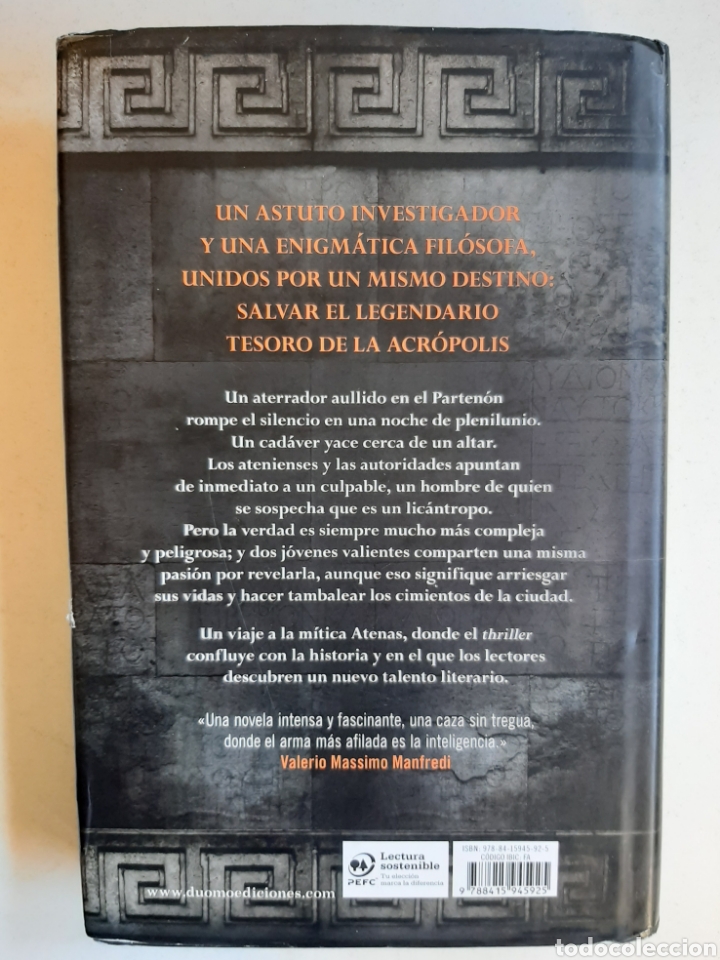 Libros de segunda mano: MUERTE EN LA ACR&Oacute;POLIS - Andrea Maggi - Foto 2
