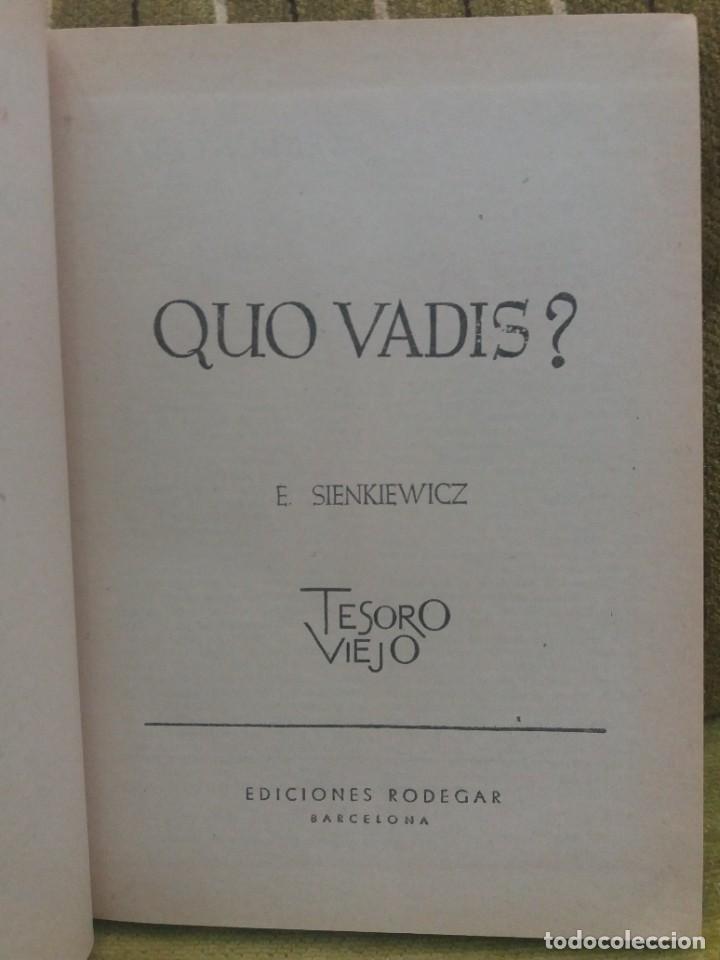 Libros de segunda mano: QUO VADIS...? - Foto 4