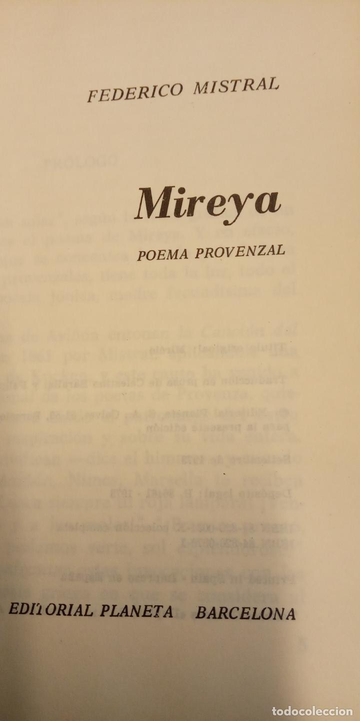 Libros de segunda mano: MIREYA. FREDERIC MISTRAL. EDITORIAL PLANETA - Foto 1