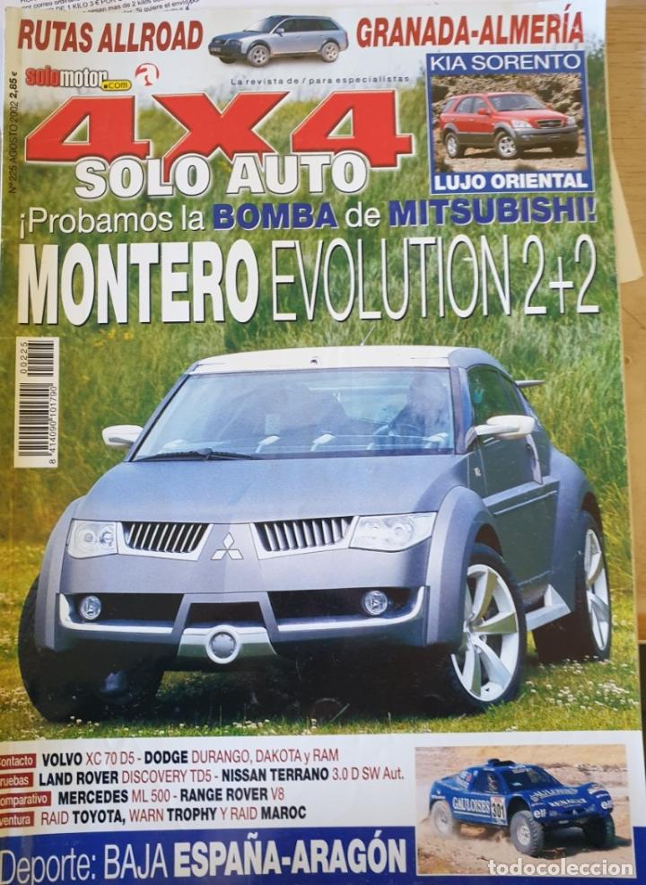 Libros de segunda mano: 4 X 4 SOLO AUTO. N&ordm; 255 AGOSTO 2002. &iexcl;PROBAMOS LA BOMBA DE MITSUBISHI! MONTERO EVOLUTION 2+2. -