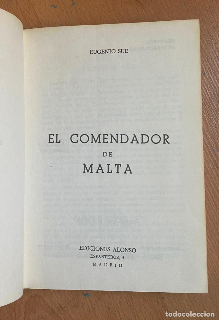 Libros de segunda mano: EL COMENDADOR DE MALTA, Eugenio Sue - Foto 2