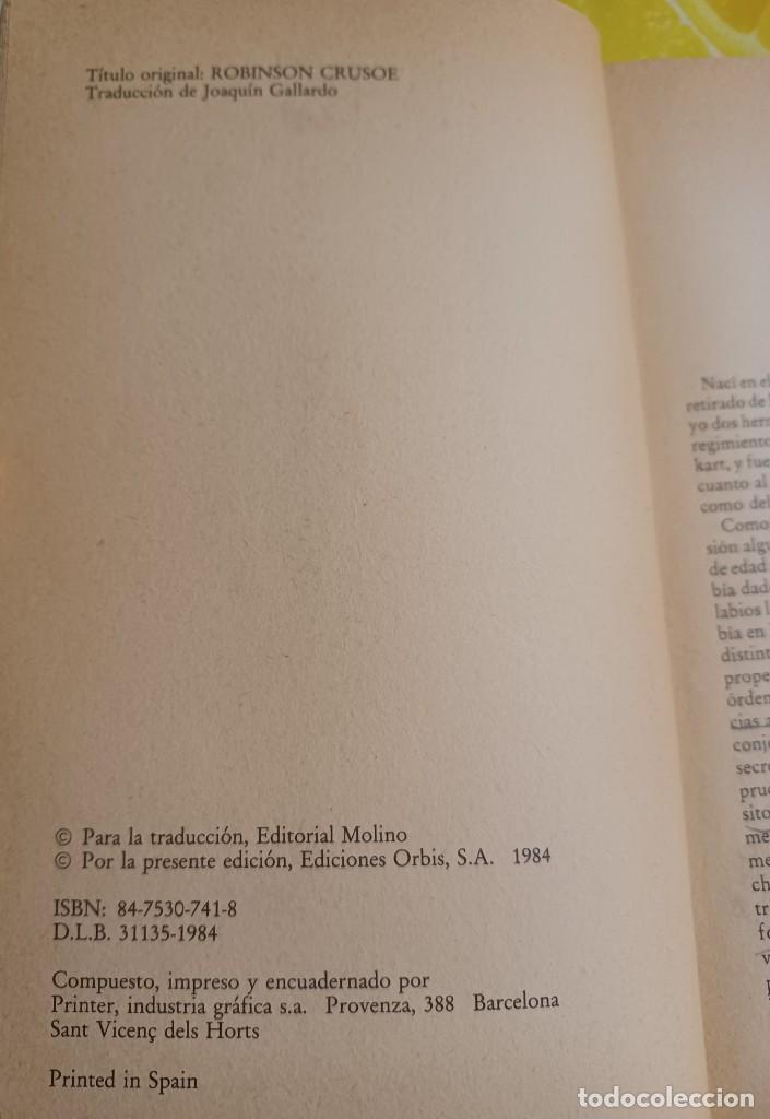Libros de segunda mano: Robison Crusoe de Daniel Defoe - Foto 3