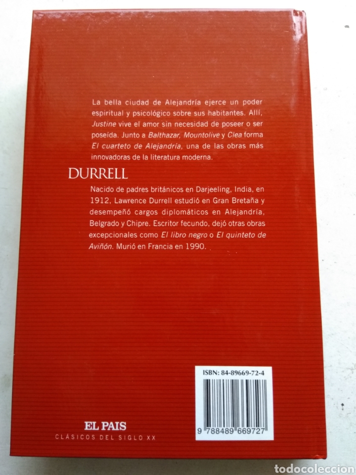 Libros de segunda mano: JUSTINE/LAWRENCE DURRELL - Foto 2