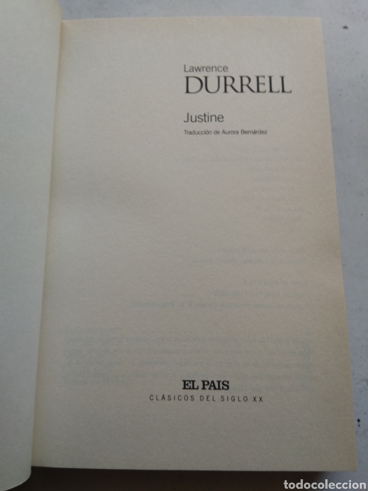 Libros de segunda mano: JUSTINE/LAWRENCE DURRELL - Foto 3