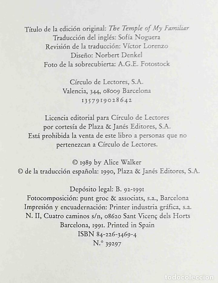 Libros de segunda mano: El templo de mis amigos (Alice Walker) - Foto 2