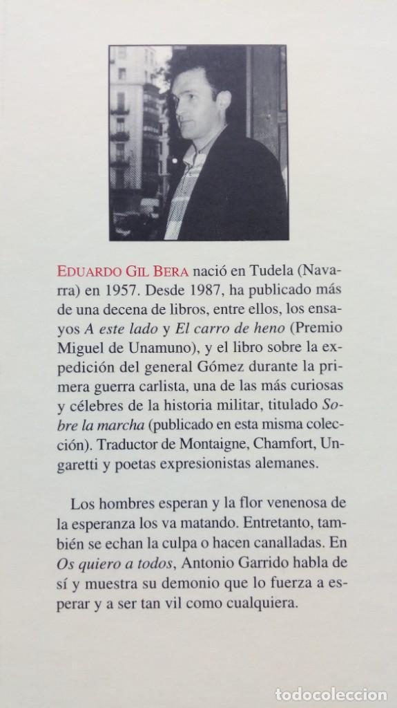 Libros de segunda mano: Os quiero a todos. Eduardo Gil Bera. - Foto 3