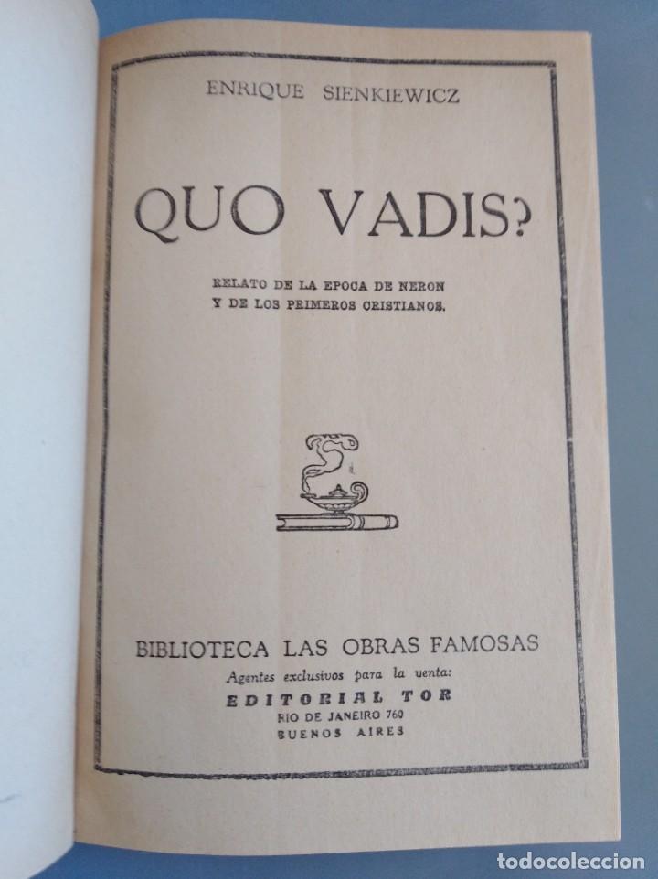 Libros de segunda mano: Novela - Quo vadis (993) - Foto 2