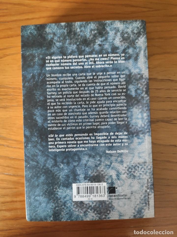 Libros de segunda mano: S&eacute; lo que est&aacute;s pensando. John Verdon - Foto 2
