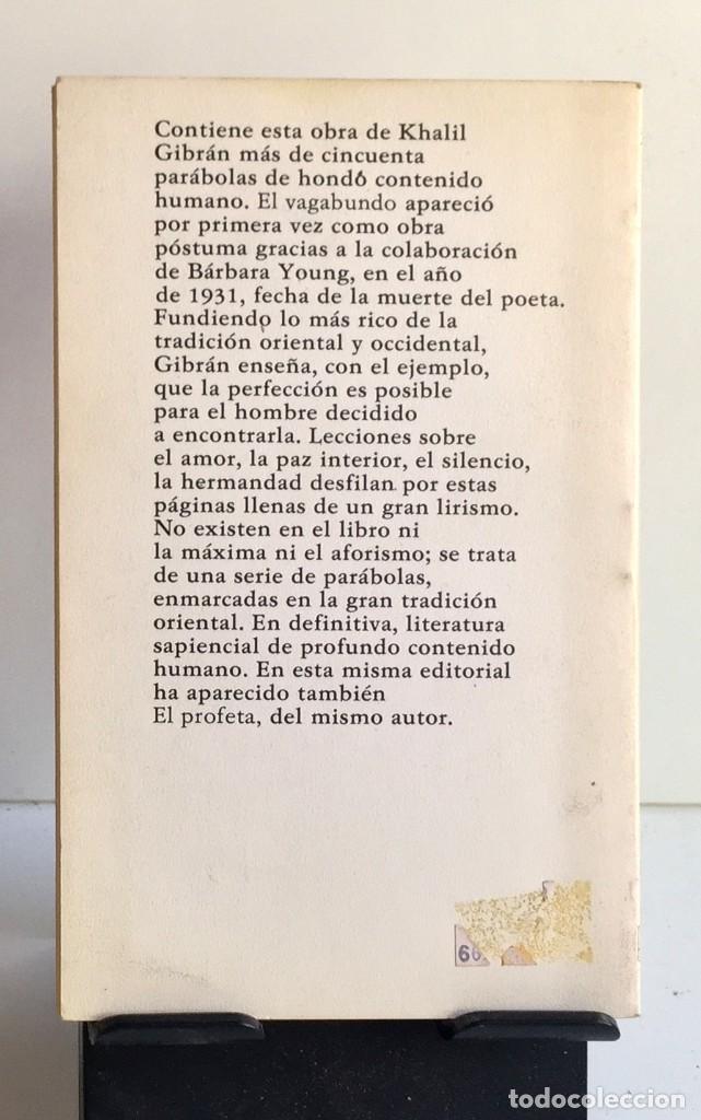 Libros de segunda mano: EL VAGABUNDO. Khalil Gibran - Foto 2