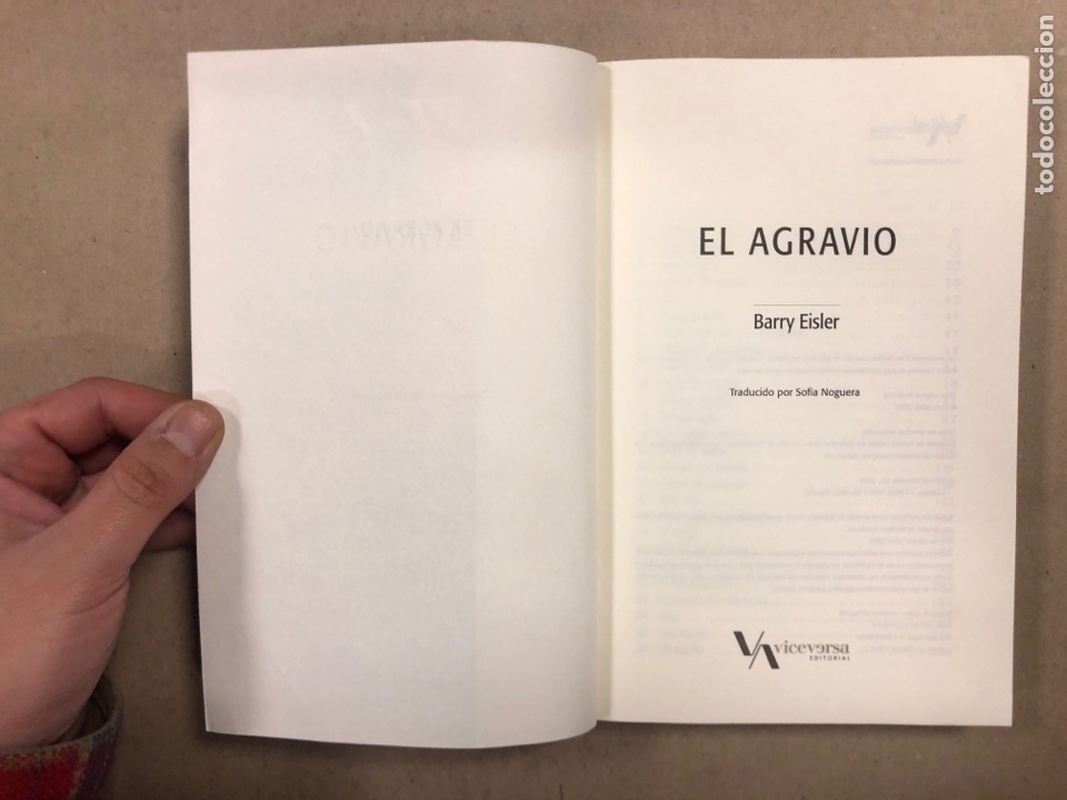 Libros de segunda mano: EL AGRAVIO. BARRY EISLER. VICEVERSA EDITORIAL 2009. - Foto 2