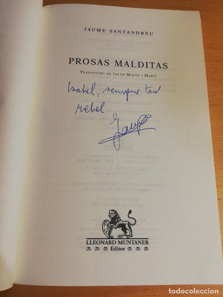 Libros de segunda mano: PROSAS MALDITAS (JAUME SANTANDREU) - Foto 2