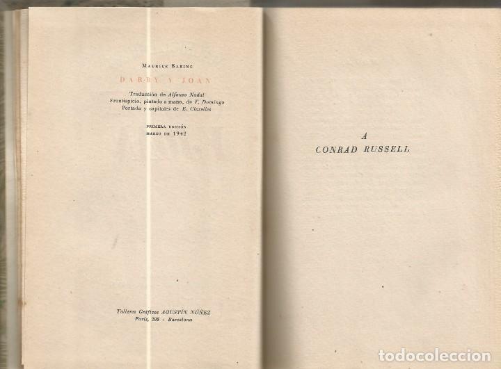 Libros de segunda mano: DARBY Y JOAN - MAURICE BARING - Foto 4
