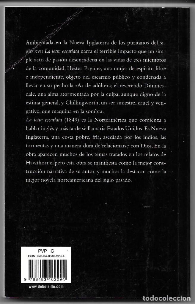 Libros de segunda mano: Nathaniel Hawthorne . La letra escarlata - Foto 2