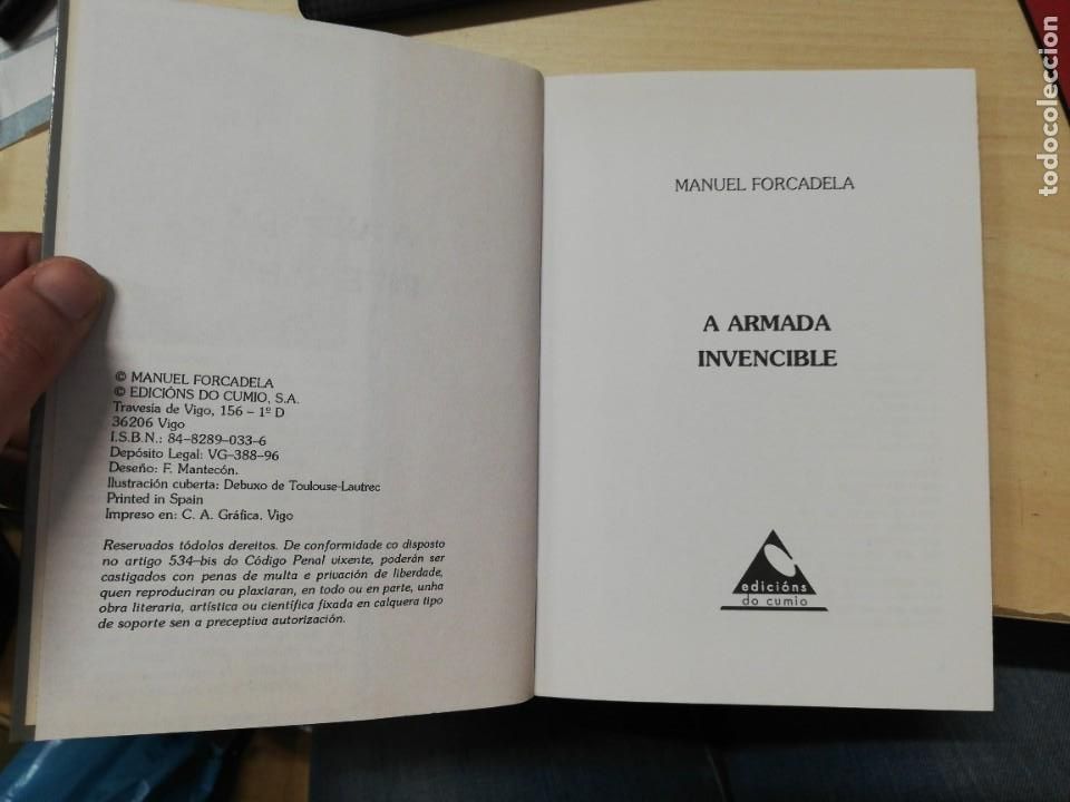 Libros de segunda mano: A ARMADA INVENCIBLE. MANUEL FORCADELA. 1996 - Foto 3