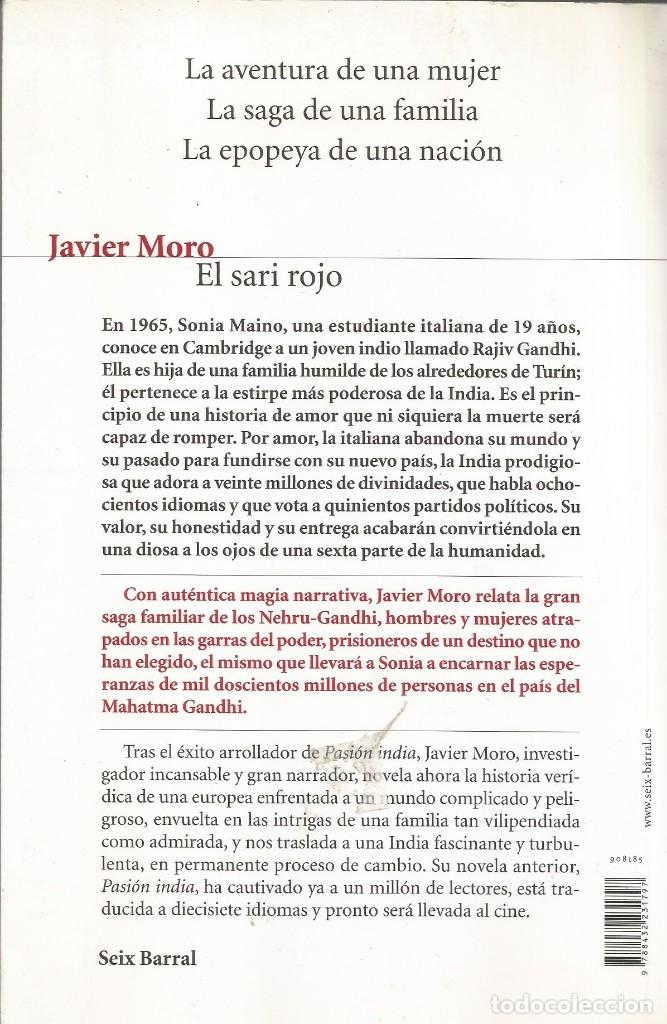 Libros de segunda mano: EL SARI ROJO-JAVIER MORO - Foto 2