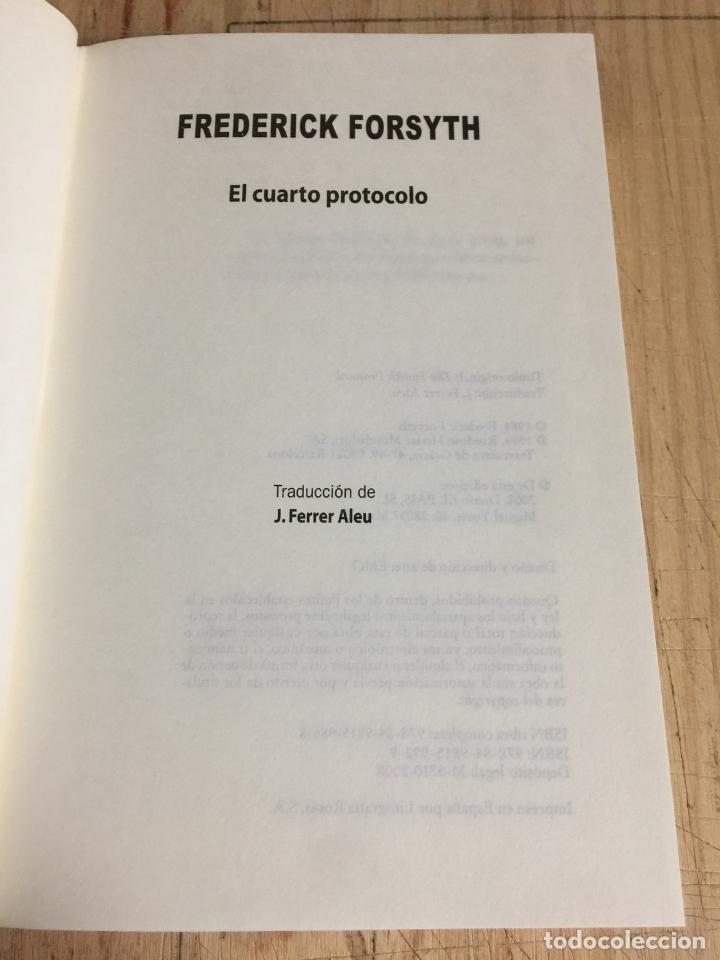 Libros de segunda mano: El cuarto protocolo - Frederick Forsyth - Foto 3