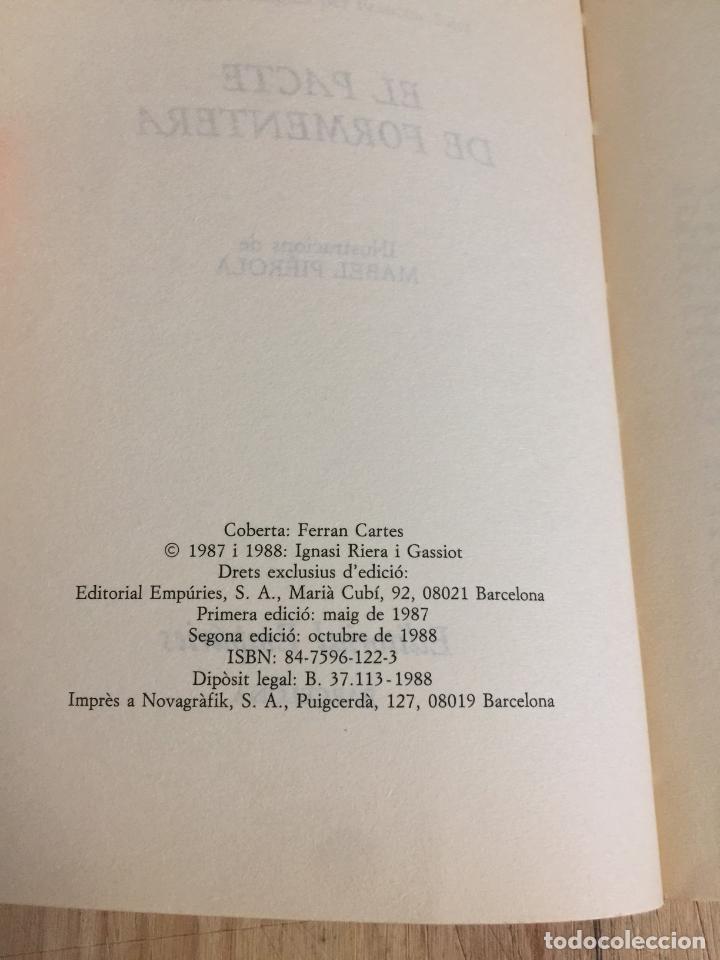 Libros de segunda mano: El pacte de formentera - Ignasi Riera - Foto 3