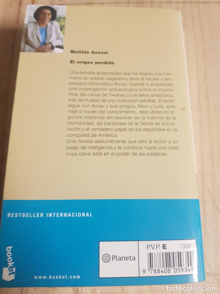 Libros de segunda mano: El origen perdido - Matilde Asensi - Foto 4