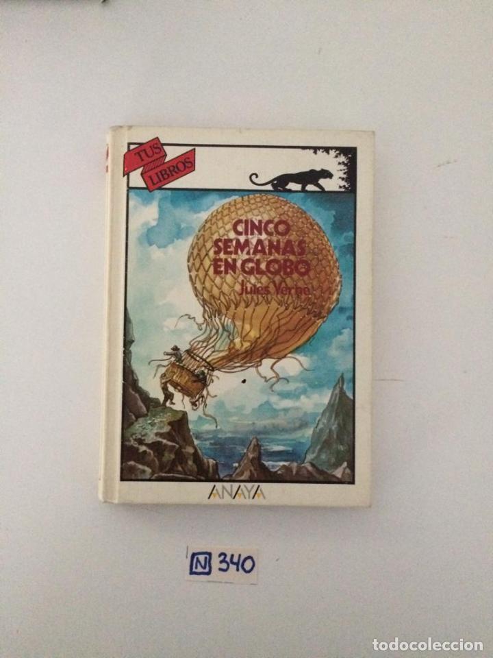 Libros de segunda mano: Cinco semanas en globo - Foto 1