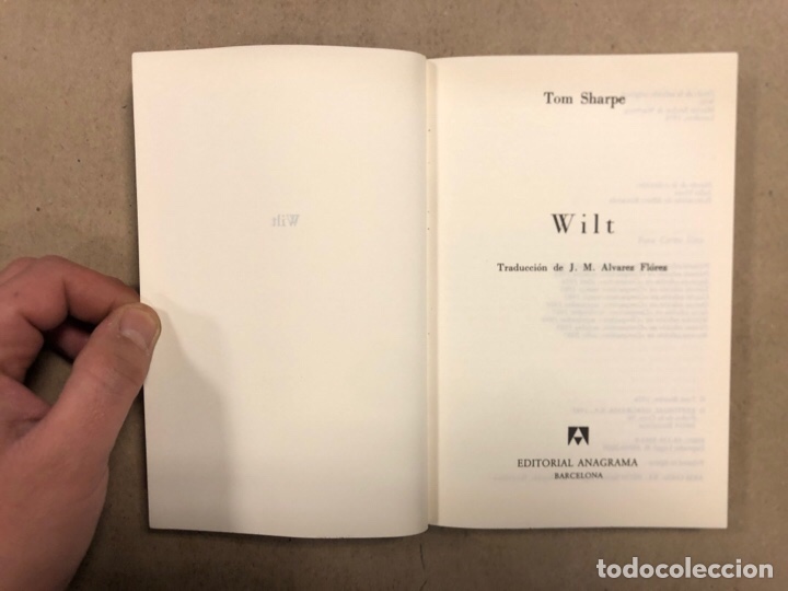 Libros de segunda mano: WILT. TOM SHARPE. EDITORIAL ANAGRAMA 2000. - Foto 2