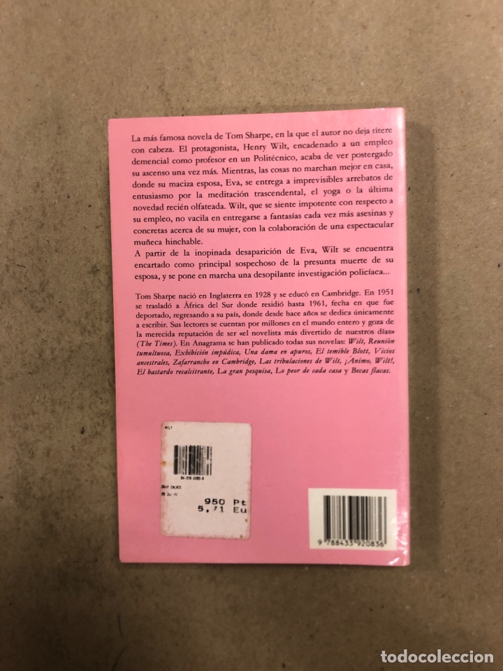 Libros de segunda mano: WILT. TOM SHARPE. EDITORIAL ANAGRAMA 2000. - Foto 4